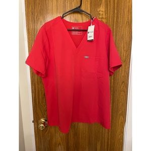 Figs XXL/2X NEON RED Scrub Set